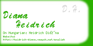 diana heidrich business card